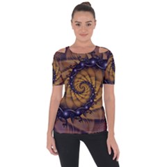 An Emperor Scorpion s 1001 Fractal Spiral Stingers Short Sleeve Top