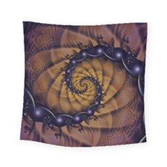 An Emperor Scorpion s 1001 Fractal Spiral Stingers Square Tapestry (small) by jayaprime