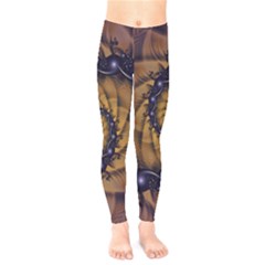 An Emperor Scorpion s 1001 Fractal Spiral Stingers Kids  Legging