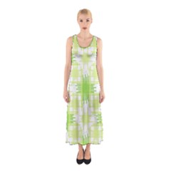 Intersecting Lines Pattern Sleeveless Maxi Dress by dflcprints