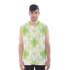 Intersecting Lines Pattern Men s Basketball Tank Top by dflcprints