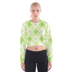 Intersecting Lines Pattern Cropped Sweatshirt by dflcprints