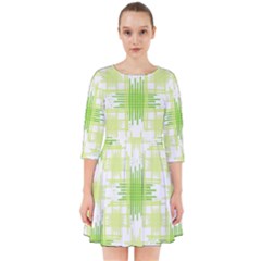 Intersecting Lines Pattern Smock Dress by dflcprints