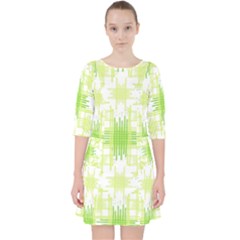 Intersecting Lines Pattern Pocket Dress by dflcprints