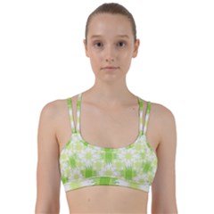 Intersecting Lines Pattern Line Them Up Sports Bra by dflcprints