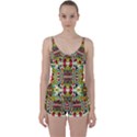 Chicken Monkeys Smile In The Floral Nature Looking Hot Tie Front Two Piece Tankini View1