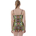 Chicken Monkeys Smile In The Floral Nature Looking Hot Tie Front Two Piece Tankini View2