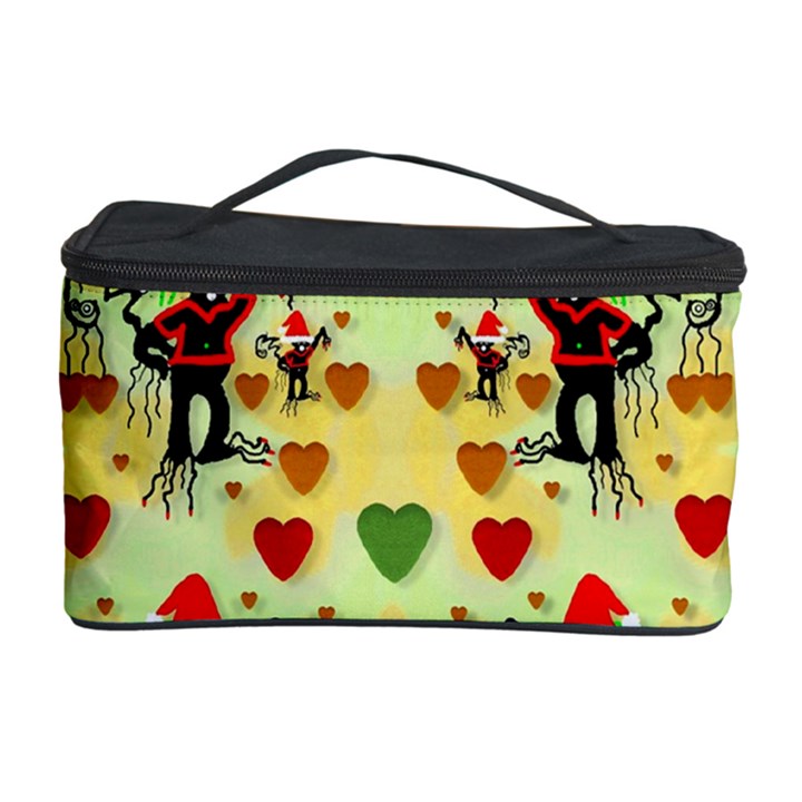 Santa With Friends And Season Love Cosmetic Storage Case