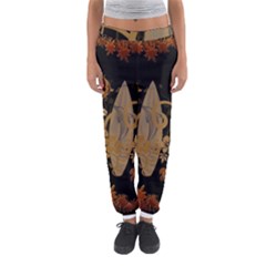 Hawaiian, Tropical Design With Surfboard Women s Jogger Sweatpants by FantasyWorld7