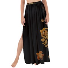 Hawaiian, Tropical Design With Surfboard Maxi Chiffon Tie-up Sarong