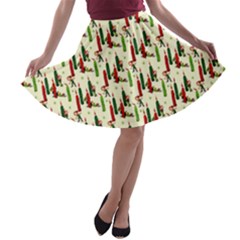 Elves  A-line Skater Skirt by futuristicnostalgia