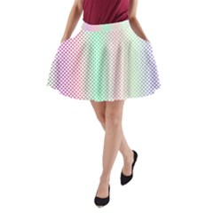 Pattern A-line Pocket Skirt