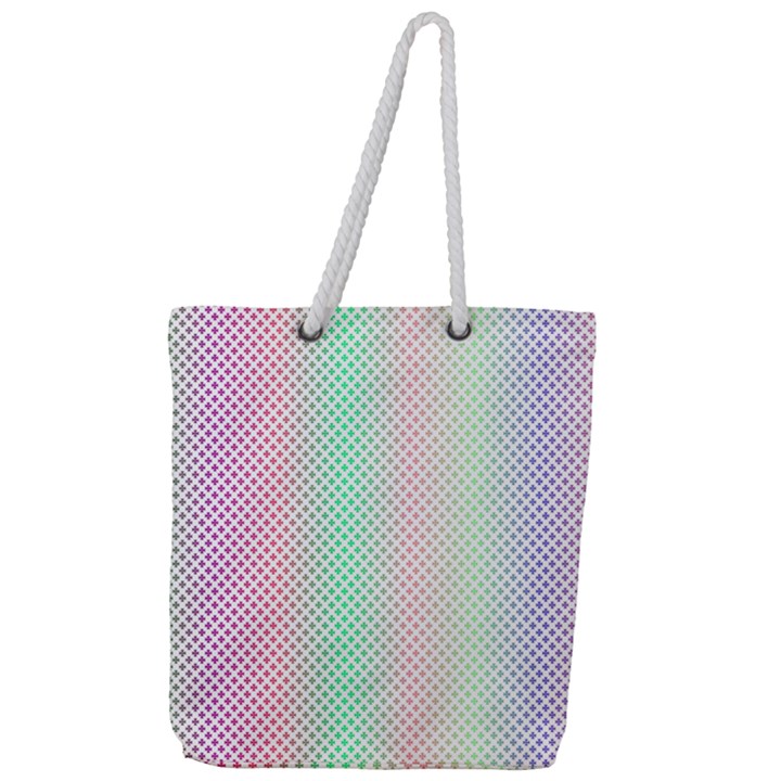 Pattern Full Print Rope Handle Tote (Large)