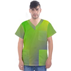 Pattern Men s V-neck Scrub Top