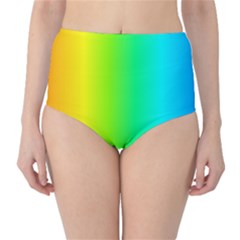 Pattern High-waist Bikini Bottoms by gasi