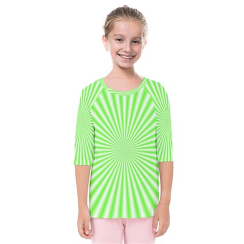 Pattern Kids  Quarter Sleeve Raglan Tee by gasi