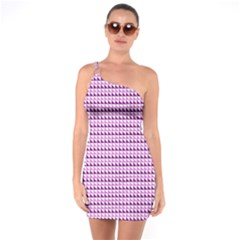 Pattern One Soulder Bodycon Dress by gasi