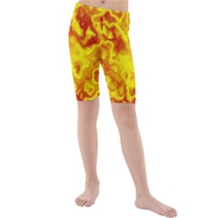 Pattern Kids  Mid Length Swim Shorts by gasi