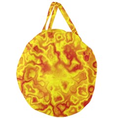 Pattern Giant Round Zipper Tote