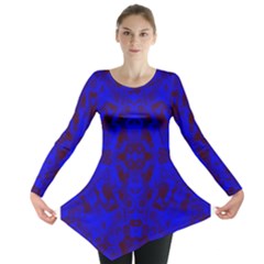 Pattern Long Sleeve Tunic  by gasi