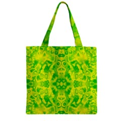 Pattern Zipper Grocery Tote Bag by gasi