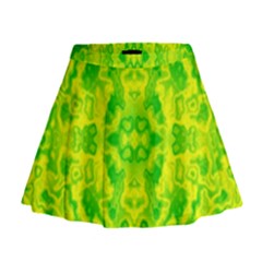 Pattern Mini Flare Skirt by gasi