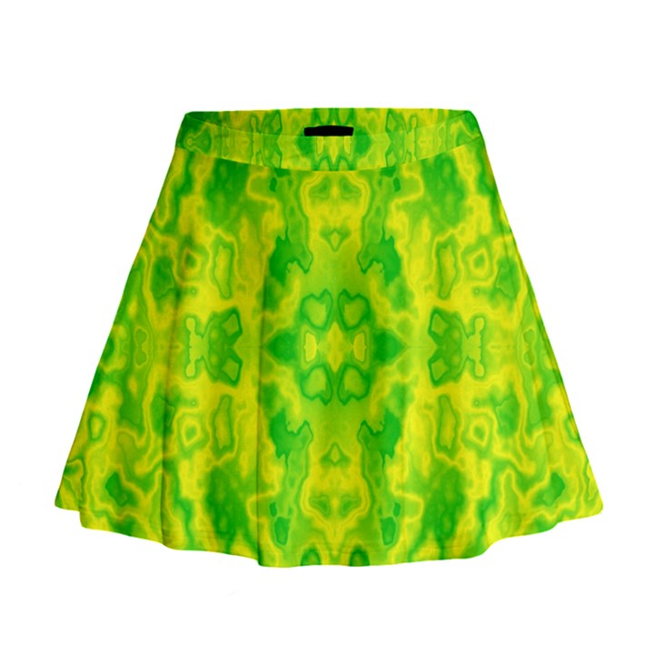 Pattern Mini Flare Skirt