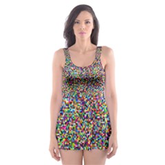 Pattern Skater Dress Swimsuit by gasi