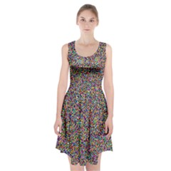 Pattern Racerback Midi Dress by gasi