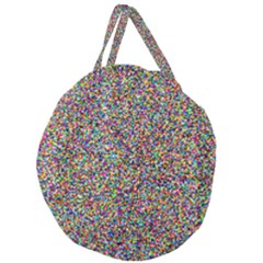 Pattern Giant Round Zipper Tote