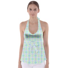 Pattern Babydoll Tankini Top by gasi