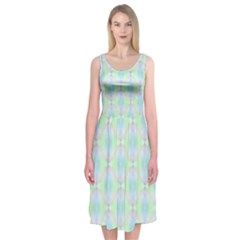 Pattern Midi Sleeveless Dress