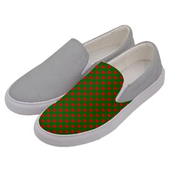 Grey And White Carbon Fiber Men s Canvas Slip Ons