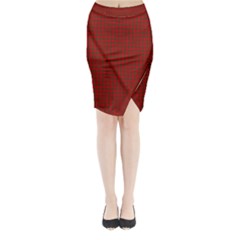 Royal Stuart Tartan Midi Wrap Pencil Skirt by PodArtist