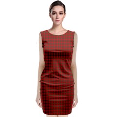 Royal Stuart Tartan Sleeveless Velvet Midi Dress by PodArtist