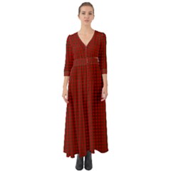 Royal Stuart Tartan Button Up Boho Maxi Dress by PodArtist