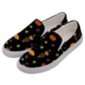 Pilgrims and Indians pattern - Thanksgiving Men s Canvas Slip Ons View2