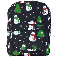 Snowman Pattern Full Print Backpack by Valentinaart