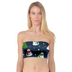 Snowman Pattern Bandeau Top by Valentinaart