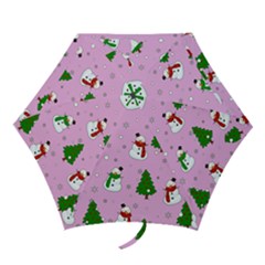 Snowman Pattern Mini Folding Umbrellas by Valentinaart