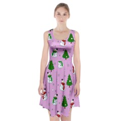 Snowman Pattern Racerback Midi Dress by Valentinaart