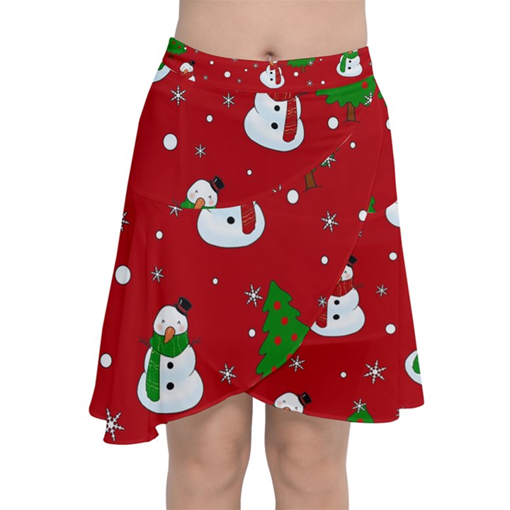 Snowman pattern Chiffon Wrap