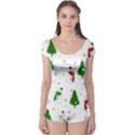 Snowman pattern Boyleg Leotard  View1