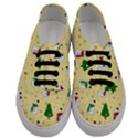 Snowman pattern Men s Classic Low Top Sneakers View1