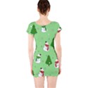 Snowman pattern Short Sleeve Bodycon Dress View2