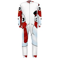 Kawaii Snowman Onepiece Jumpsuit (men)  by Valentinaart