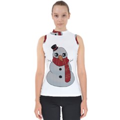 Kawaii Snowman Shell Top by Valentinaart