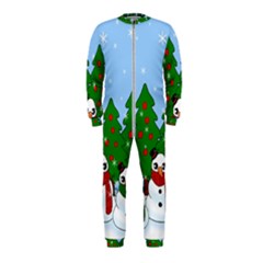 Kawaii Snowman Onepiece Jumpsuit (kids) by Valentinaart