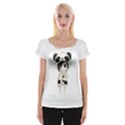 Kawaii Panda Girl Cap Sleeve Tops View1