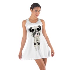 Kawaii Panda Girl Cotton Racerback Dress by Valentinaart